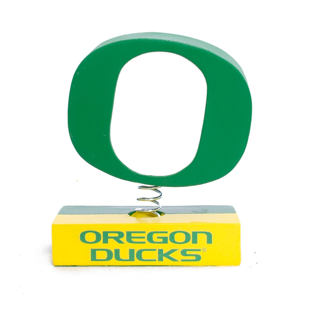 Classic Oregon O, Green, Novelty, Gifts, 8", Bobble head, Oregon Ducks, Platform, 829200